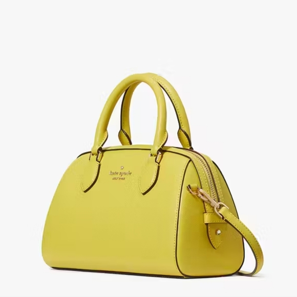 EUC Lime Slice color-Madison Saffiano Leather Duffle Crossbody - Picture 4 of 5